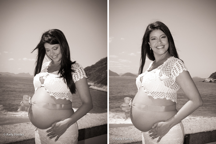 fotos de gestante RJ Paula grávida com o marido na praia - fotografo Kelly Fontes