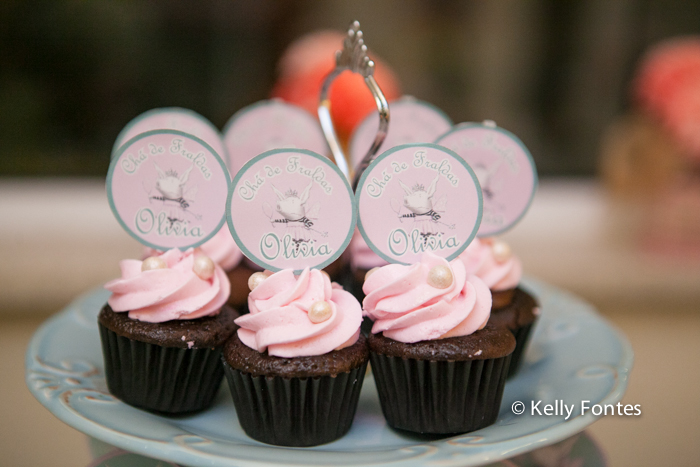 Foto cha de bebe RJ cupcake cor de rosa tema porquinho porquinha rosa fralda