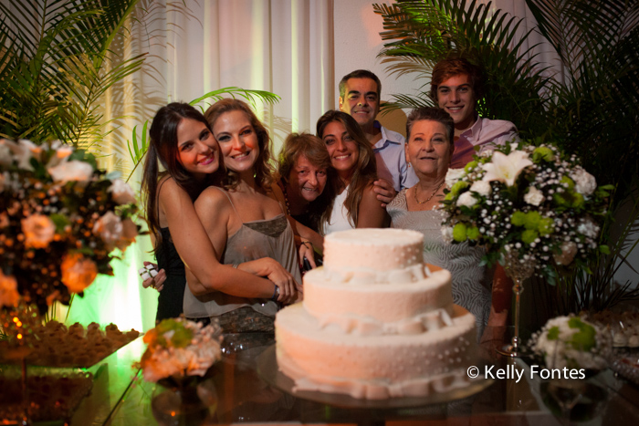 Fotografia festa de aniversário RJ 50 anos Raquel e família STVIP espaço de eventos mesa do bolo