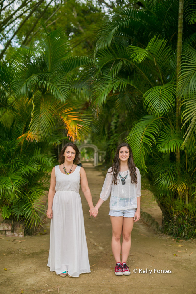 Book 15 anos RJ Luisa ensaio debutante com a família mãe jardim botanico