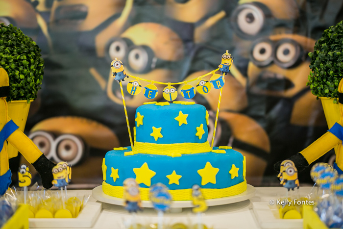 Fotos festa infantil rj Heitor Clube Paisandu Leblon mesa do bolo Minions
