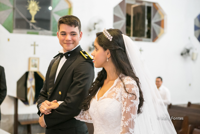 fotos casamento rj noivas no altar olhar carinhoso do noivo pra noiva