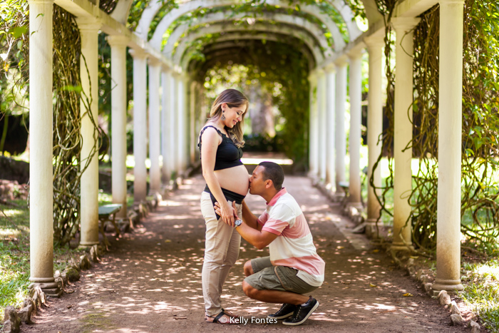 Fotografia gestante no jardim botânico RJ Rio de Janeiro